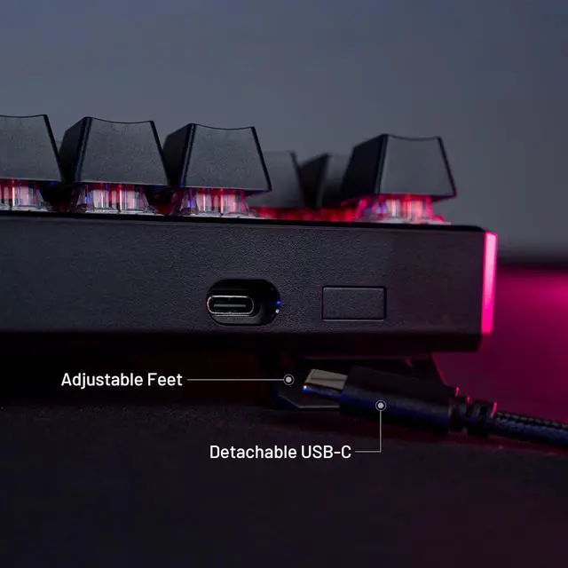 Alt view image 7 of 7 - TECWARE Phantom+ 87 Key Mechanical Gaming Keyboard, RGB led, TKL 75% Keyboard, Thocky Sounding, Wraith Red Switch
