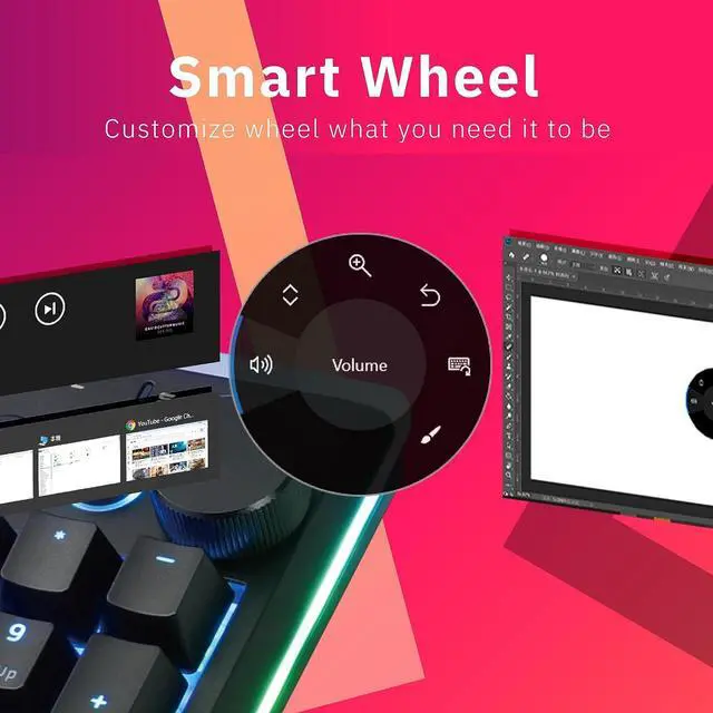 Alt view image 6 of 7 - iRocks K71R Wireless RGB Mechanical Gaming Keyboard, Switches Brown,PBT 107 Keys NKRO,RGB Backlit,Pro Keyboard for Gaming and Work,Dual Interface Wireless & Wired, Windows Laptop PC Mac,Black