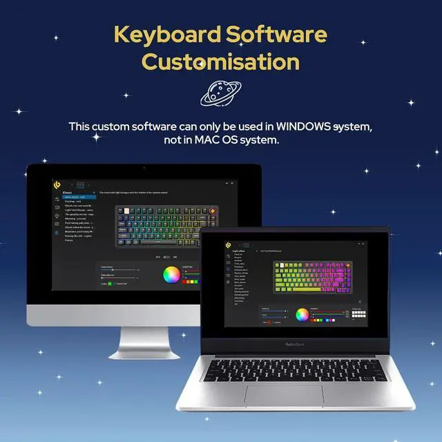 Alt view image 6 of 7 - EPOMAKER x LEOBOG Hi75 Aluminum Alloy Wired Gaming Keyboard Barebones Kit, 75% Gasket-Mounted RGB Creamy Keyboard, Hot-swap, with Mode-Switching Knob, for Win/Mac (Purple)