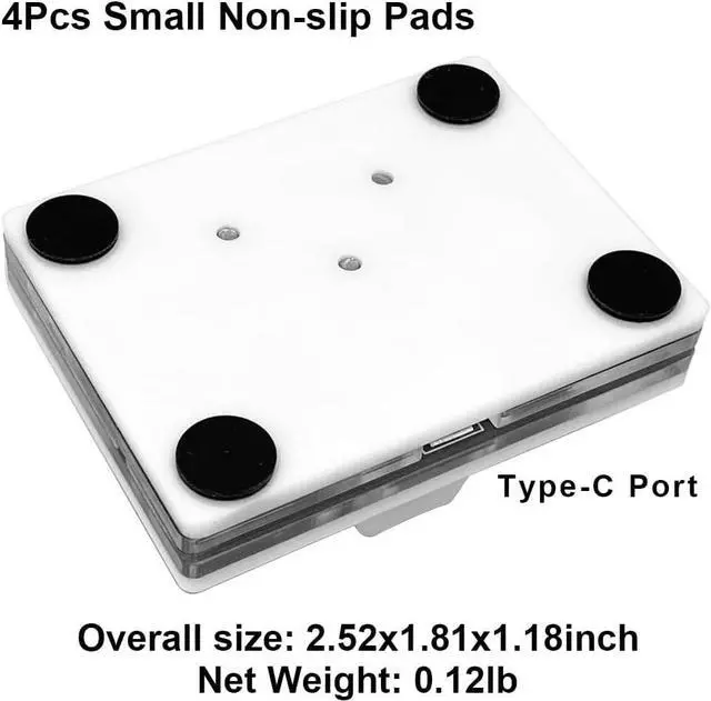 Alt view image 4 of 7 - USB Mini 4-Key Keypad One-Handed Mechanical Gaming Keyboard Programming Macro Pad RGB Keypad for Windows Mac OSU HID Standard Keyboard with Red Hot Swappable Switch USB-C Keyboards