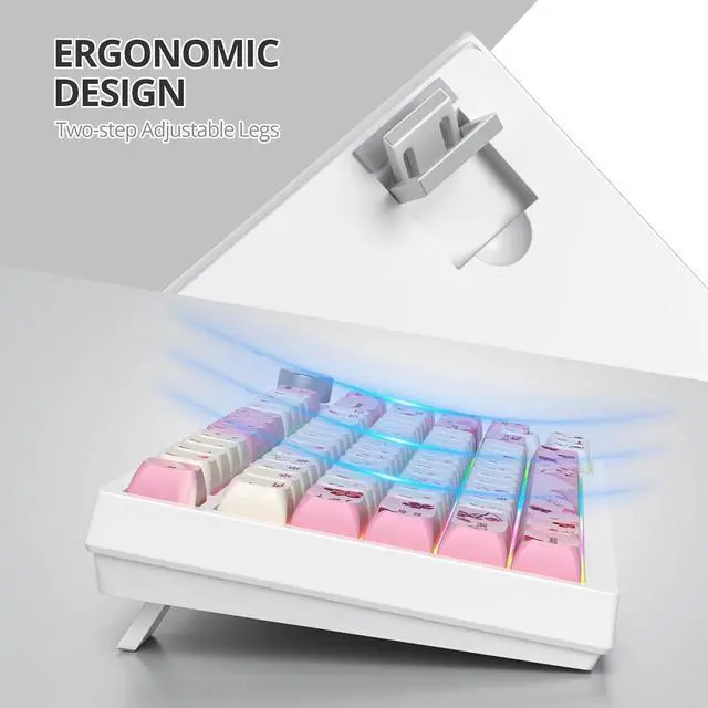 Alt view image 6 of 6 - SbocKeeb 75 Percent Keyboard Gasket-Mounted with Sound Absorbing Pads, 82-Key Compact Wired RGB Mechanical Gaming Keyboard Hot-Swap Socket for Mac/Win, Ying