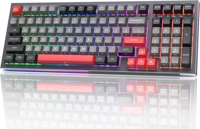 Main image of KEMOVE K98 Wireless Gaming Mechanical Keyboard with BT5.0/2.4G/Type-C,RGB Backlight,98 Keys Hot-Swappable,4000mAh Massive Battery,Software Support,Diamond Tactile Brown Switch