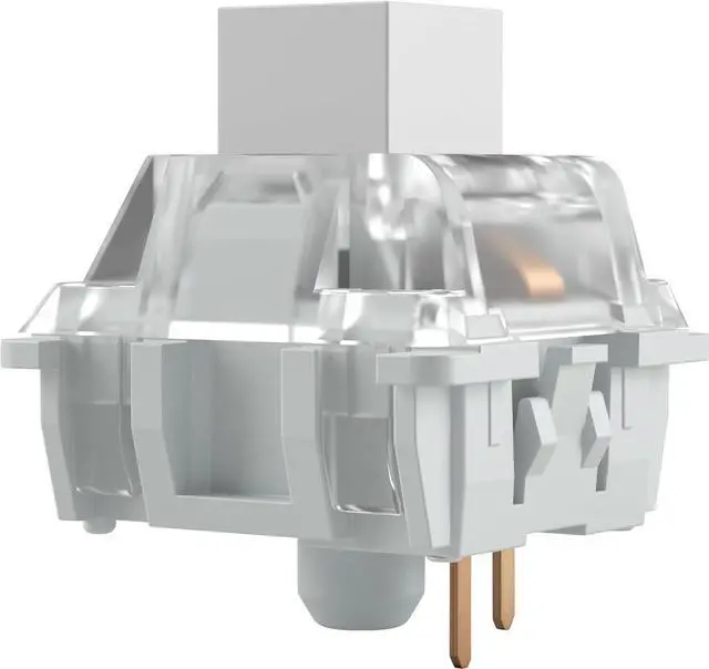 Alt view image 2 of 4 - Glorious Gaming 120x Kailh Mechanical Keyboard Switches (Box White) - Clicky & Fast, 45g Actuation Force, Waterproof & Dustproof, 3-Pin Mount, SMD-LED Compatible, Box Range - Kailh White