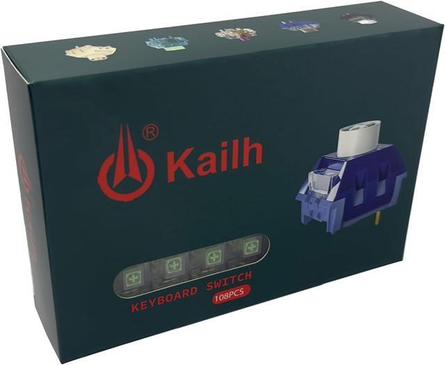 Alt view image 5 of 5 - Kailh Box Jade Switches for Mechanical Gaming Keyboard,3-Pin 50gf Clicky/lubed/Dust&Waterproof Switches(108Pcs,Kailh Box Jade)