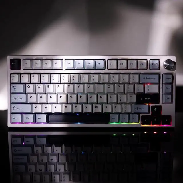 Alt view image 4 of 7 - GK GAMAKAY TK75 HE Rapid Trigger Mechanical Keyboard Hall Effect Hot-swap Magnetic Switch, Snap Tap, 81 Keys PBT Keycap Bluetooth/2.4GHz/Wired 75% RGB Esports Gaming Keyboard (Magnetic Phoenix Switch)