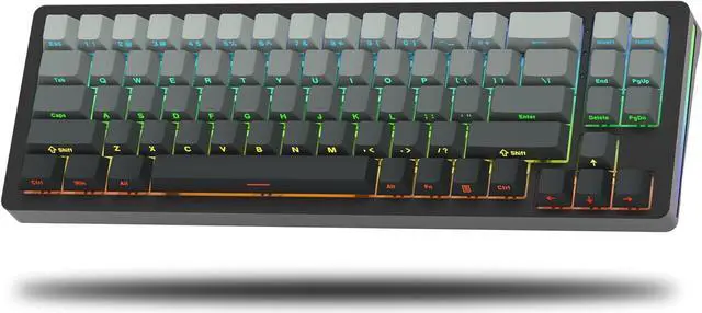 Main image of Womier SK71 75% Gaming Keyboard, Aluminum Alloy Shell Wireless Mechanical Creamy Keyboard Bluetooth/2.4G/Wired Hot Swappable Key Board Pre-lubed Switches, Gasket Mounted RGB for Mac/Win (Black)