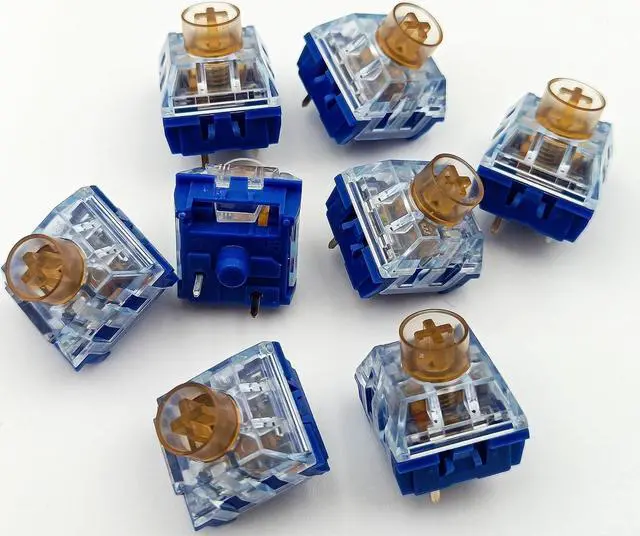 Alt view image 4 of 6 - Silent Tactile Switches,Kailh Box Deep-Sea Silent Whale Switches for Mechanical Keyboard,3-Pin 45gf Tactile/Dustproof/Long Life SwitchesSilent Whale,36Pcs