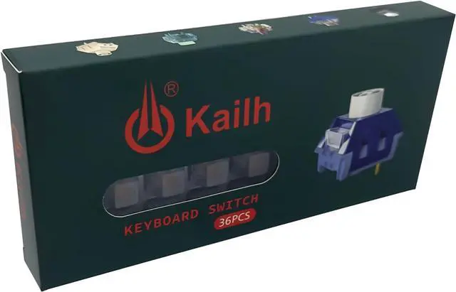 Alt view image 5 of 6 - Silent Tactile Switches,Kailh Box Deep-Sea Silent Whale Switches for Mechanical Keyboard,3-Pin 45gf Tactile/Dustproof/Long Life SwitchesSilent Whale,36Pcs
