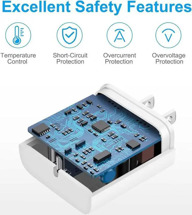 Alt view image 3 of 7 - iPhone 17 16 15 Charger Fast Charging 10FT - 20W USB C Charger Block with Type C Cable Compatible with iPhone 17/17 Pro/17 Pro Max/Air/16/16e/15 iPad Pro Air M3/M2/5/4 11th/10thWhite
