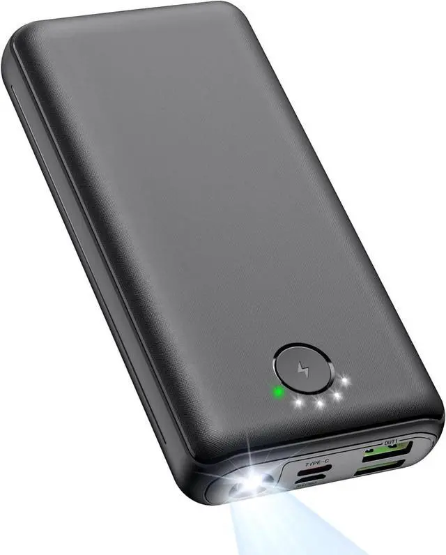 Main image of Portable Charger Power Bank 30000mAh - USB C 22.5W Fast Charging External Battery Pack Charging Bank PD QC4.0 with Flashlight 3 Outputs & 2 Inputs Phone Charger for iPhone Samsung Galaxy iPad etc