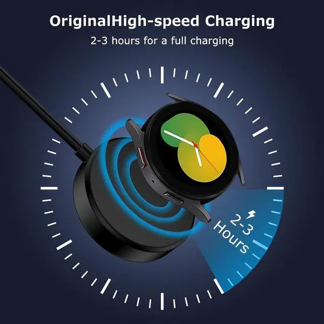 Alt view image 3 of 7 - USB C Samsung Watch Charger Fast Charging for Samsung Galaxy Watch 7/6 Classic/6/5 Pro/5/4/4 Classic/3/Active 2/Active 1, Magnetic Wireless Galaxy Charger Pad with 3FT Type C Cable Cord