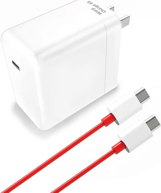 Main image of for OnePlus Warp Charger, 65W Block Replacement for OnePlusNord 2 5G/9 Pro/9RT/9/9R/8T/Realme,10V 6.5 A Warp65 OnePlus Fast Wall Charger Adapter with 3.3 ft USB C Warp Cable