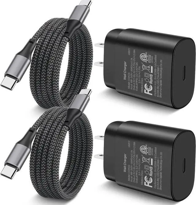 Main image of S25/S25 Ultra Charger Fast Charging, 25W USB C Super Fast Wall Charger 6FT Type C Charger Cable Cord Android Phone Charger Block for Samsung Galaxy S25 Ultra/S25/S25+/S24 Ultra/S24/S23/S22/S21