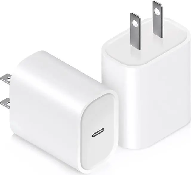 Main image of USB C Charger Block 20W PD 3.0 Fast Charging Wall Charger USBC Power Adapter Type C Brick Cube for iPhone 17/Pro/Pro Max/17 Air/ 16/16 Pro/16 Pro Max/15/Plus/Pro/Pro Max [2 Pack]
