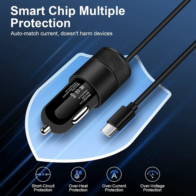 Alt view image 4 of 7 - Type C Fast Car Charger for Galaxy A17/A16/A15/A14/5G/S26/S25 Ultra