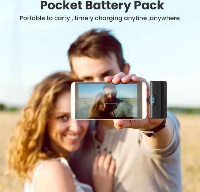 Alt view image 7 of 7 - Small Portable Charger 5200mAh,Upgraded PD USB C Power Bank Built-in USB-C Connector,LCD Display Battery Pack,Compatible with iPhone 16/15/15 Plus/15 Pro/15 Pro Max/iPad/Samsung Android Phone etc