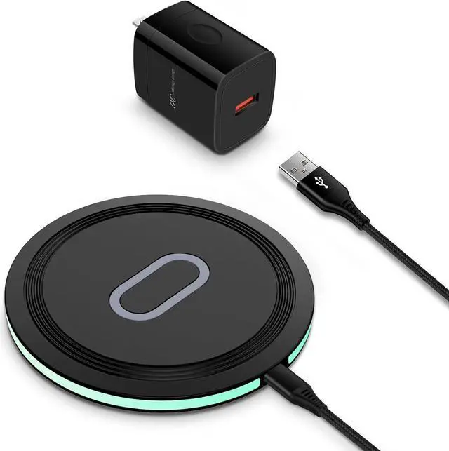 Main image of 15W Samsung Wireless Charger Pad Fast Charging Station for Samsung Galaxy Z Flip 6/5/4,Z Fold 5/4,S25 Ultra/S24 FE/S23/S22,Fast Wireless Charging Mat Black with Adapter for Google Pixel 9/8,iPhone 16