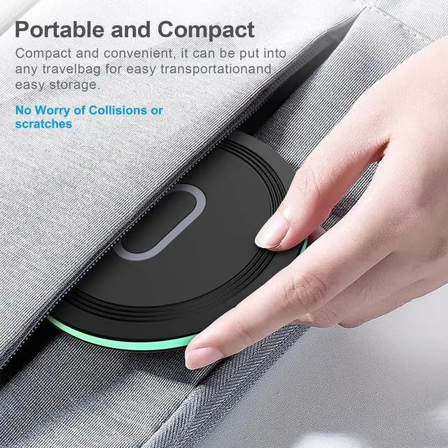 Alt view image 5 of 6 - 15W Samsung Wireless Charger Pad Fast Charging Station for Samsung Galaxy Z Flip 6/5/4,Z Fold 5/4,S25 Ultra/S24 FE/S23/S22,Fast Wireless Charging Mat Black with Adapter for Google Pixel 9/8,iPhone 16