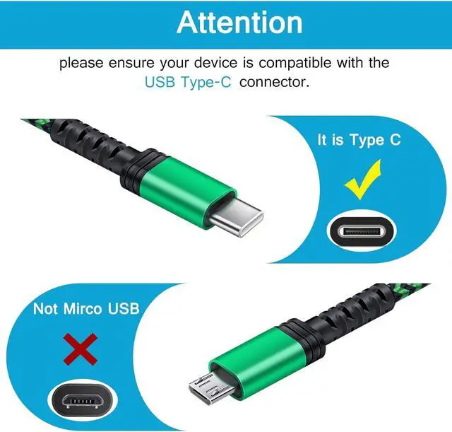 Alt view image 2 of 7 - [6FT,4 Pack ] Android Fast Charging Cable,USB A to Type C Phone Cord C Port Car Cable for Samsung Galaxy A17 S24,A15,S23 A13,S25,S21,S22,Z Flip 7/6/5/4,Z Fold 7/6/5/4;Google Pixel 9 8Pro 7 6,iPhone 17