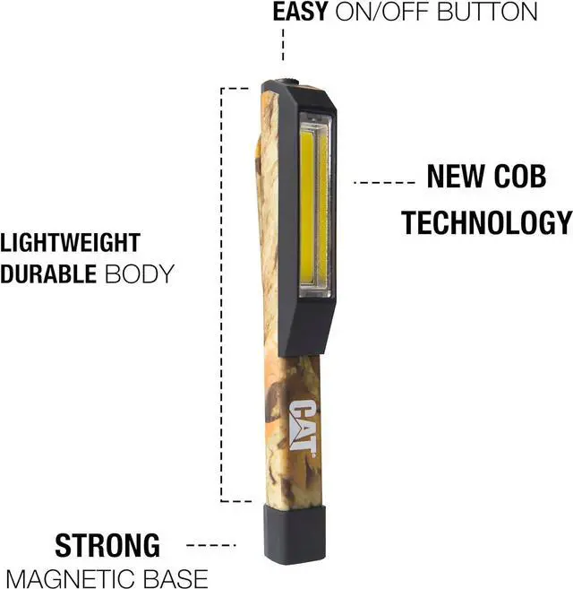 Alt view image 3 of 5 - Cat Work Lights CT1200 Pocket COB LED Flood Beam Work Light, Camouflage