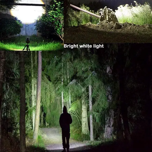 Alt view image 6 of 7 - 4 in 1 Multicolor Flashlight, Single Mode White, Red, Green, Blue Light, LED Flashlight for Outdoor Activities