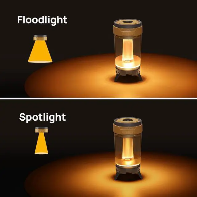 Alt view image 2 of 7 - Consciot LED Camping Lantern, USB-C Rechargeable, 5 Light Modes 3 Color Temperatures 4400mAh Battery | Disassembly Free Design & Magnetic | Dimmable Flash Light & Night Light for Indoor and Outdoor