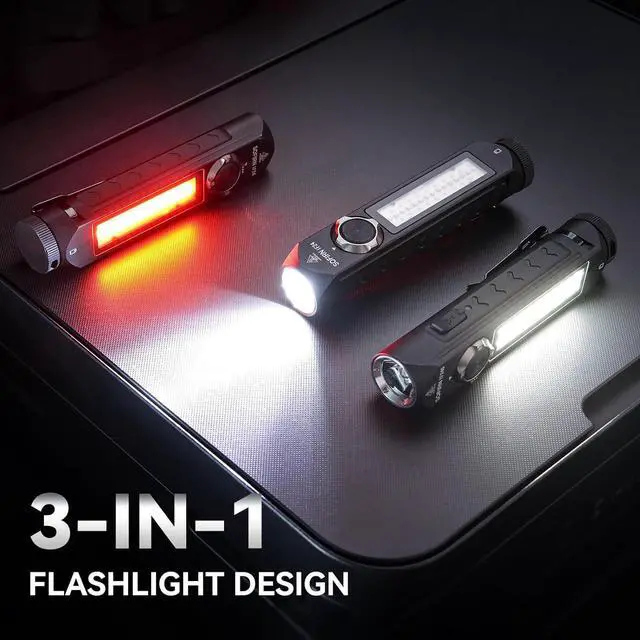Alt view image 2 of 7 - Sofirn IF24 Rechargeable Flashlights High Lumens 2000LM Flashlights for Emergencies Home LED Work Light Multifunctional Powerful Pocket Flashlight Magnetic Flashlight for EDC Triple Light Sources