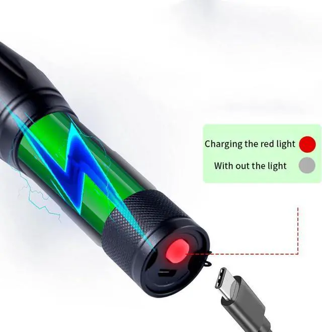 Alt view image 6 of 7 - Rechargeable Multi Function Flashlights 4 Color Light, Black Light UV Flashlights, Blood Tracking Light for Observation.LED UV Black Light and Blue Light and White Light and Yellow LightsScorpion.