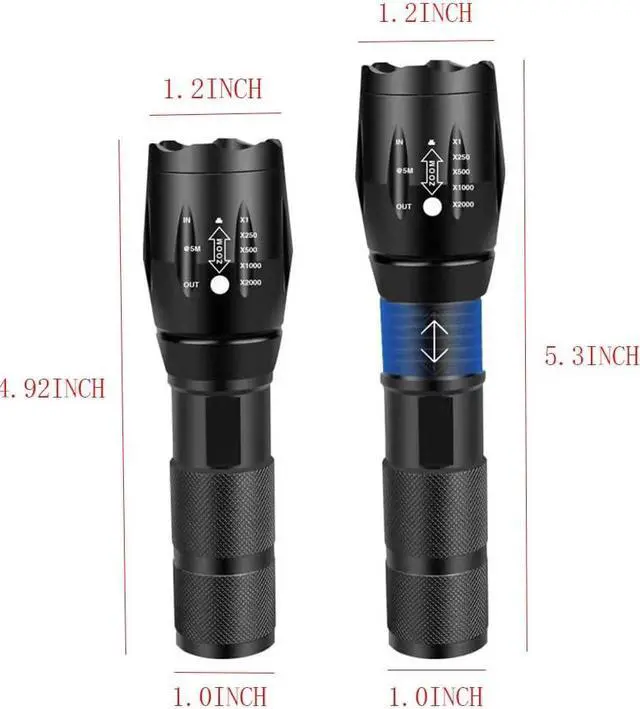 Alt view image 7 of 7 - Rechargeable Multi Function Flashlights 4 Color Light, Black Light UV Flashlights, Blood Tracking Light for Observation.LED UV Black Light and Blue Light and White Light and Yellow LightsScorpion.