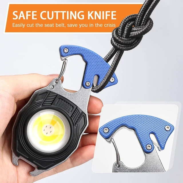 Alt view image 4 of 7 - 4-Pack Rechargeable COB Keychain Flashlight, 7 Modes, 1600 Lumen for EDC & Emergencies