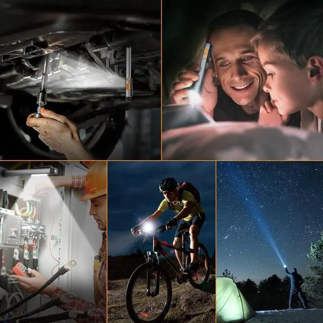 Alt view image 7 of 7 - EverBrite Pen Flashlight, Rechargeable LED Pen Light, COB Light with White and Red Modes, Memory Function, USB C Cable, 6 Modes Pocket Light with Clip and Magnet, Waterproof, for Camping, Emergency