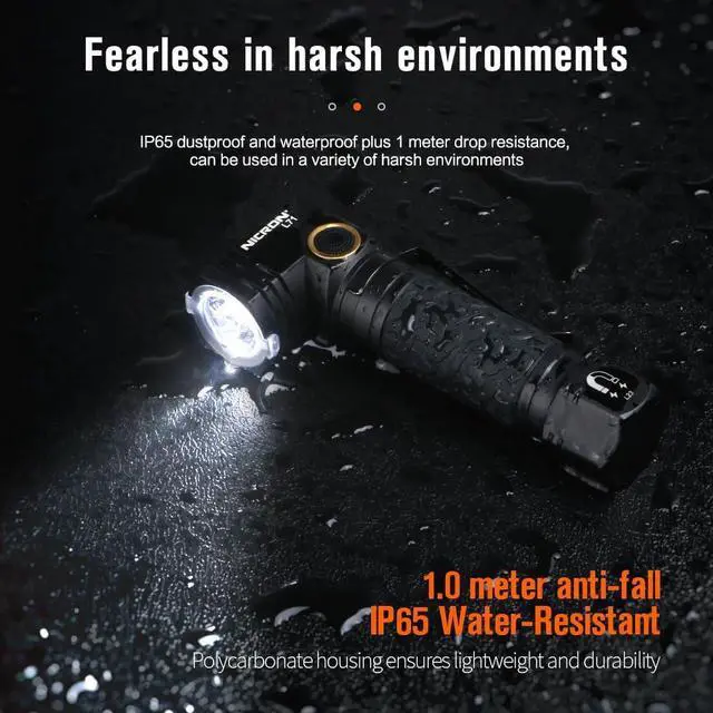 Alt view image 7 of 7 - L71 Tactical Flashlights High Lumens Type-C Rechargeable Magnetic Flashlight 90 Degree Working Light, IP65 Waterproof 1800 Lumens LED 8 Modes Flashlights for Outdoor Camping Emergency