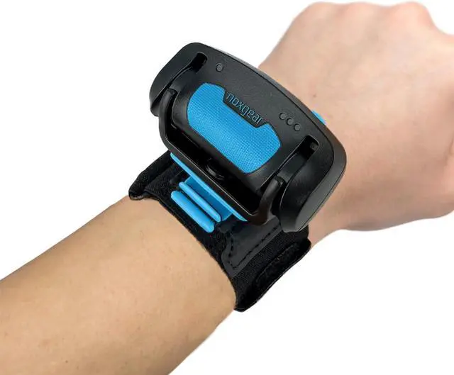 Alt view image 2 of 5 - noxgear Wrist Light 500 Lumen Lightweight Hands-Free Flashlight - 100° Wide Flood Beam - USB-C Rechargeable - IP-64 Waterproof - 2 Brightness Modes - for Dog Walkers, Runners, Avid Night Enthusiasts