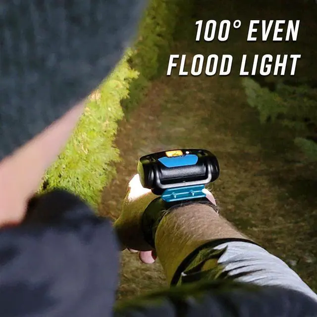 Alt view image 5 of 5 - noxgear Wrist Light 500 Lumen Lightweight Hands-Free Flashlight - 100° Wide Flood Beam - USB-C Rechargeable - IP-64 Waterproof - 2 Brightness Modes - for Dog Walkers, Runners, Avid Night Enthusiasts