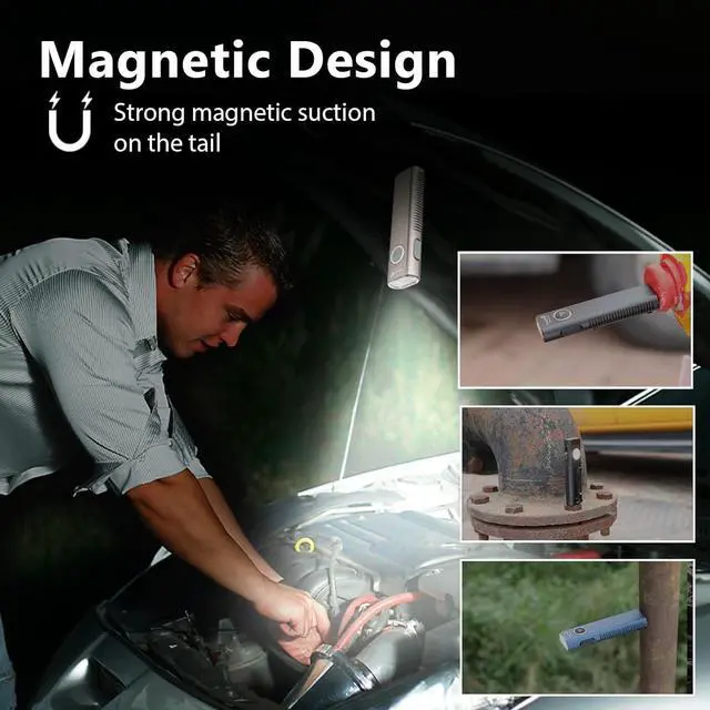 Alt view image 7 of 7 - TrustFire Mini X3 Rechargeable EDC Flashlight with White Light, Flood Light, UV and Green Beam, 1050 Lumens Portable Flat Flashlights, Fourfold Light Sources Pocket Lights for Emergency (Black)