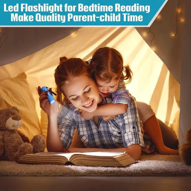 Alt view image 5 of 7 - 48 Pcs Mini Flashlights Bulk, Bright Aluminum Handheld Flash Light with Lanyard, Small LED Flashlights for Kids Night Reading Emergency Hurricane Camping Hiking Party Favors(Classic Color)