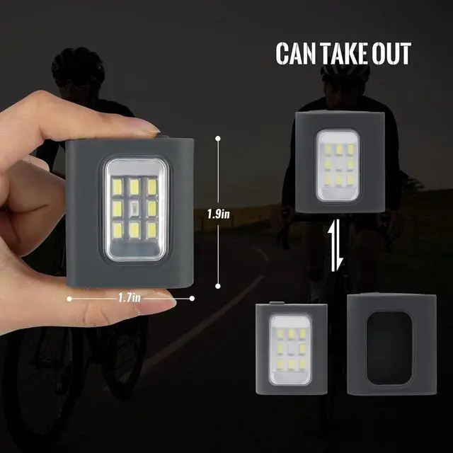 Alt view image 3 of 7 - Clip on Running Lights, 2Pack Rechargeable Night Light with Strong Magnet Reflective, LED Running Lights 3 Modes Brightness with Red Strobe for Runners Joggers Camping Hiking Walking Outdoor Adventure