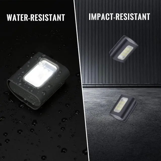 Alt view image 6 of 7 - Clip on Running Lights, 2Pack Rechargeable Night Light with Strong Magnet Reflective, LED Running Lights 3 Modes Brightness with Red Strobe for Runners Joggers Camping Hiking Walking Outdoor Adventure