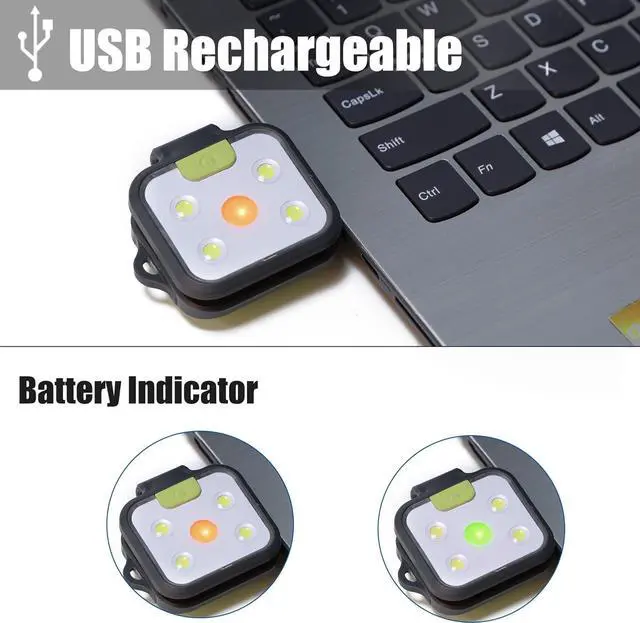 Alt view image 5 of 7 - EGUKU Running Light, 2Pack Clip On Running Lights for Runners at Night 4 Light Modes USB Rechargeable LED Lights Wearable Small Lightweight Jogging Lights for Outdoor Running Jogger Patent Pending