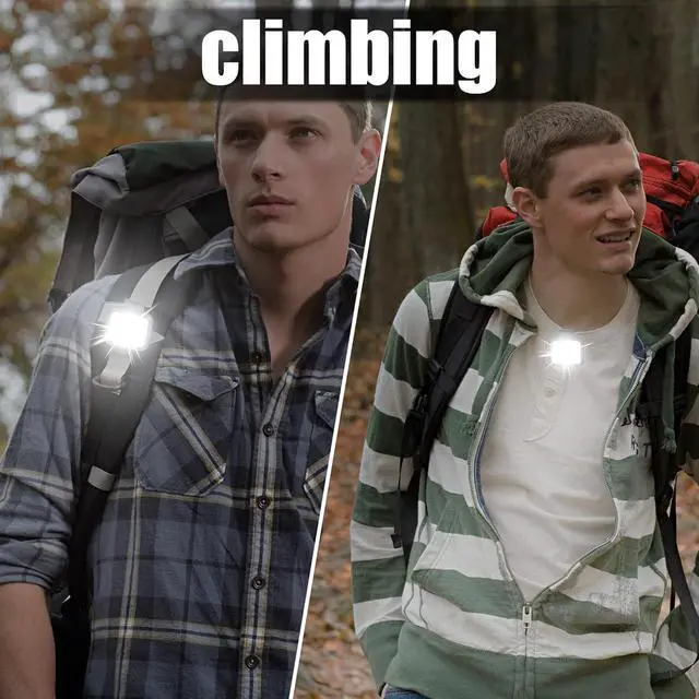 Alt view image 6 of 7 - EGUKU Running Light, 2Pack Clip On Running Lights for Runners at Night 4 Light Modes USB Rechargeable LED Lights Wearable Small Lightweight Jogging Lights for Outdoor Running Jogger Patent Pending