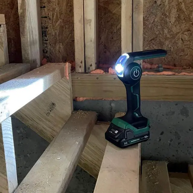 Alt view image 3 of 6 - Metabo HPT 18V MultiVolt Cordless LED Torch/Flash Light | Tool Only - No Battery | 7-Position Adjustable Head | UB18DJL
