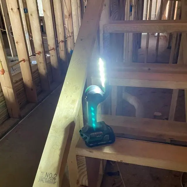Alt view image 5 of 6 - Metabo HPT 18V MultiVolt Cordless LED Torch/Flash Light | Tool Only - No Battery | 7-Position Adjustable Head | UB18DJL