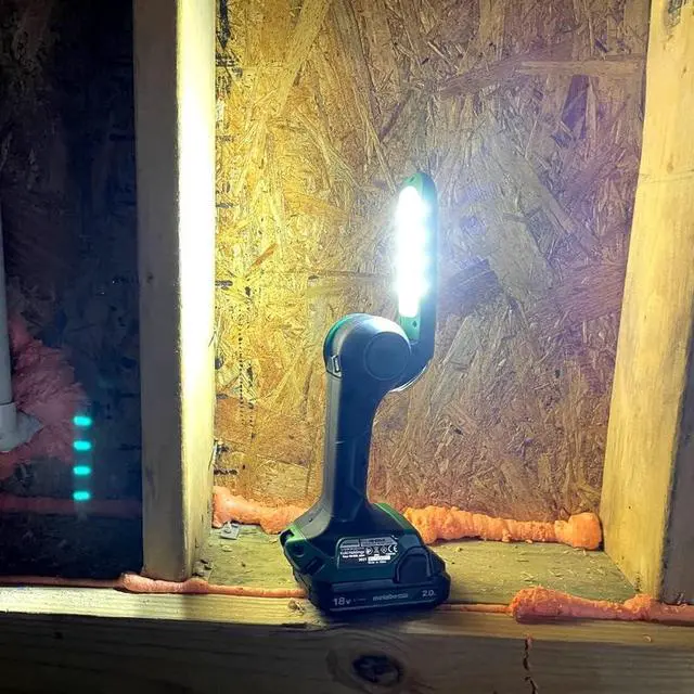 Alt view image 6 of 6 - Metabo HPT 18V MultiVolt Cordless LED Torch/Flash Light | Tool Only - No Battery | 7-Position Adjustable Head | UB18DJL