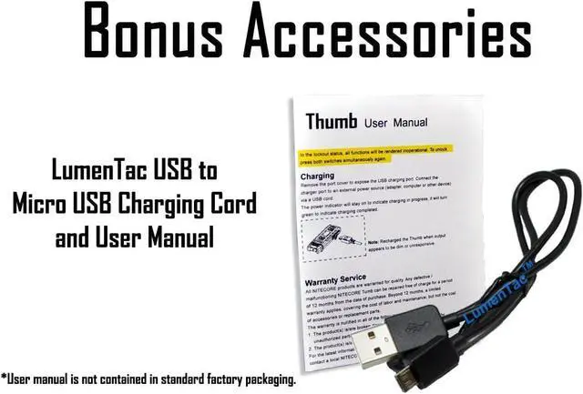 Alt view image 2 of 7 - Nitecore Thumb 85 Lumens USB Rechargeable White & Red LED Keychain Light - Tiltable Work Light with Clip and a LumenTac USB Charging Cable
