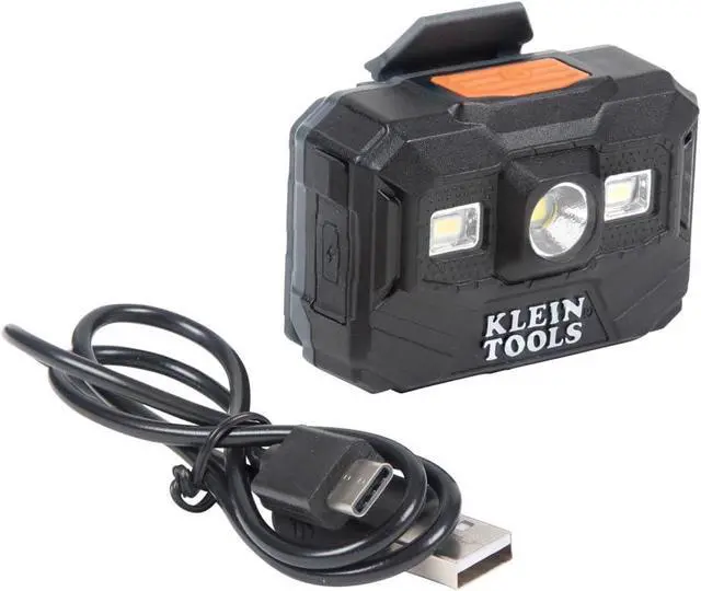 Main image of Klein Tools 56062 Rechargeable LED Headlamp / Worklight for Klein Hardhats, 300 Lumens, All-Day Runtime, 3 Modes, for Work and Outdoors
