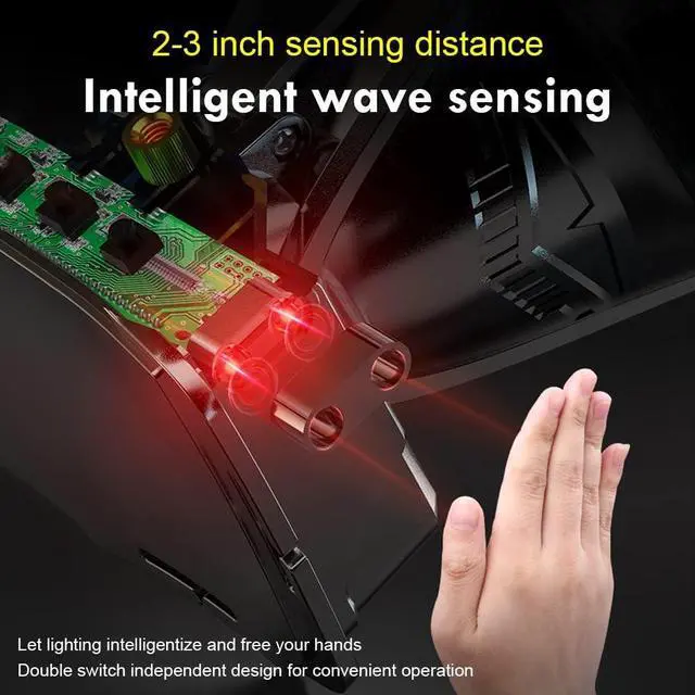 Alt view image 4 of 7 - High Power LED Headlamp Super Bright Adult Motion Sensor Headlight Spotlight Waterproof Outdoor Hunting Light Flashlight Portable Head lamp for Fishing Camping Hiking Running