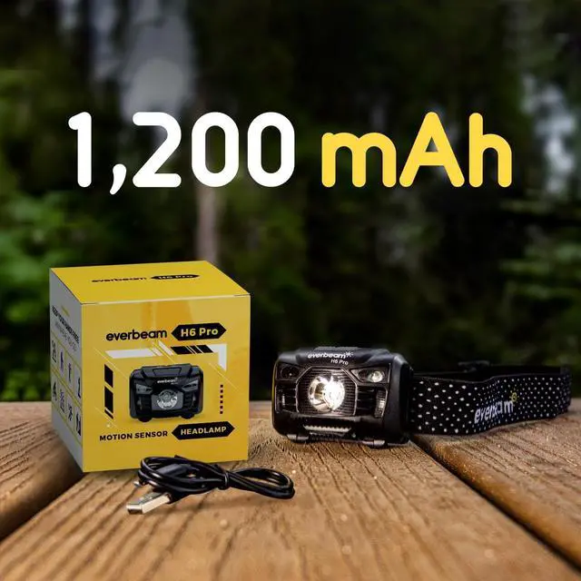 Alt view image 3 of 7 - HS20 LED Headlamp Rechargeable 2700 High Lumen Headlight Super Bright Headlamp with Floodlight and Spotlight USB C Charging Port for Hard Hat Hiking Camping Emergency