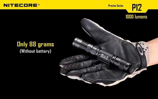 Alt view image 6 of 7 - NITECORE P12 2015 Version 1000 Lumens Precise Tactical Flashlight CREE XM-L2 U2 LED Waterproof Flashlight