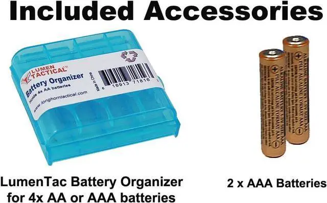 Alt view image 2 of 7 - Nitecore MT06MD Penlight Flashlight, 180 Lumen LED for Medical Doctors, Nurses and EMTs with 2X AAA Batteries & Lumen Tactical Battery Organizer (Black w/Pupil Gauge)