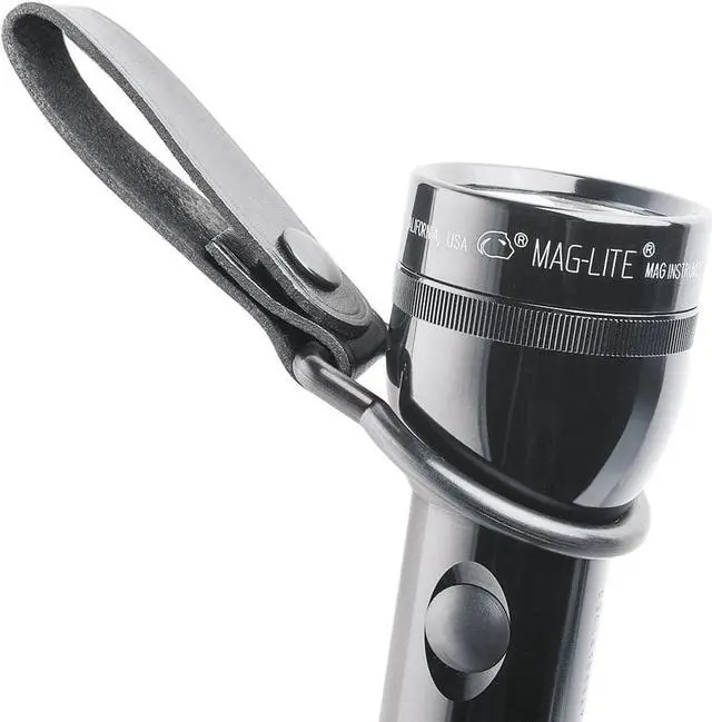 Alt view image 2 of 3 - Maglite Black Plain Leather Belt Holder for D-Cell Flashlight